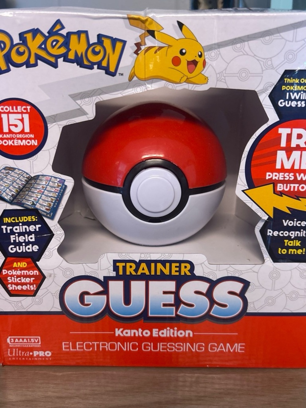 Pokemon Trainer Guess Electronic Game - Red White Poké Ball Design